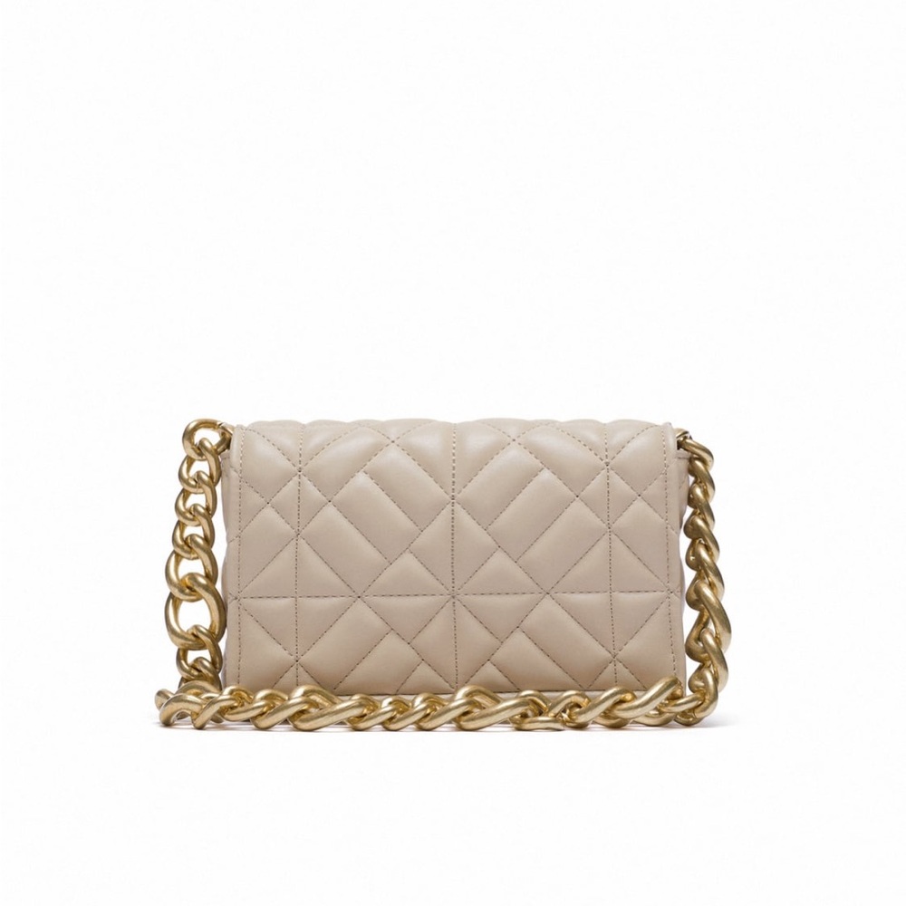 Zara Quilted Chain Strap